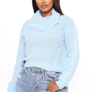 Fashionova cowl neck sweater size small